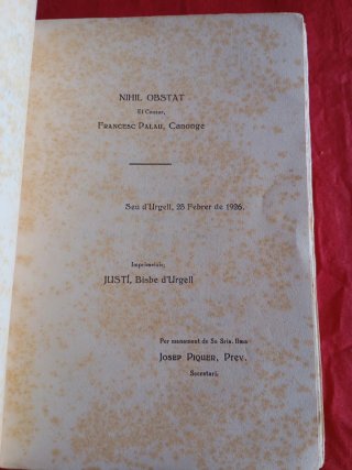 Libro histórico "Dietari de Puigcerda"1926