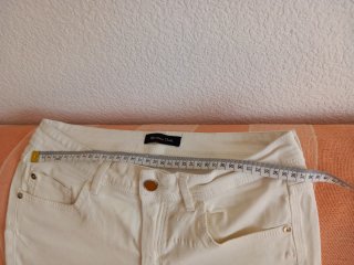 Massimo Dutti Pantalón Mujer Blanco