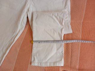 Massimo Dutti Pantalón Mujer Blanco