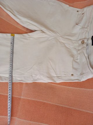 Massimo Dutti Pantalón Mujer Blanco