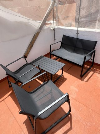 Conjunto Terraza Negro Metal