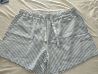 Pijama Verano Corto Azul y Blanco