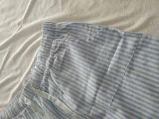 Pijama Verano Corto Azul y Blanco