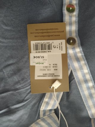 Pijama Verano Corto Azul y Blanco