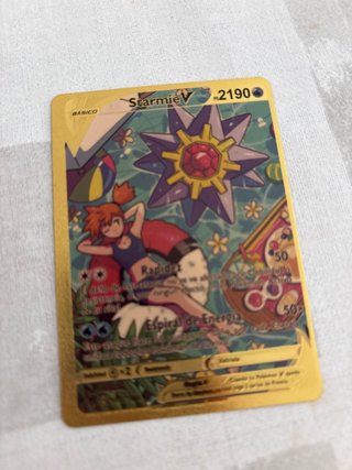 Carta Pokémon Starmie V Dorada Poder 2190