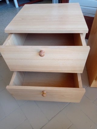 Mesitas de noche de madera (2 unidades)