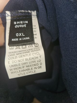 Blusa azul mujer