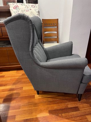 SILLON OREJERO GRIS