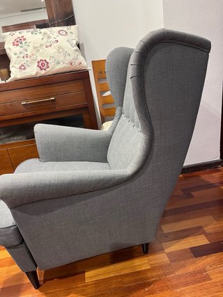 SILLON OREJERO GRIS