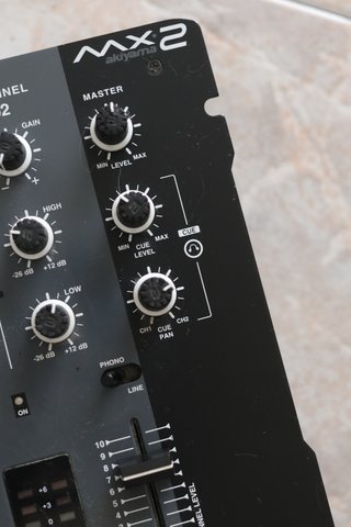 Mixer DJ Akiyama MX-2 Analógico 2 Canales