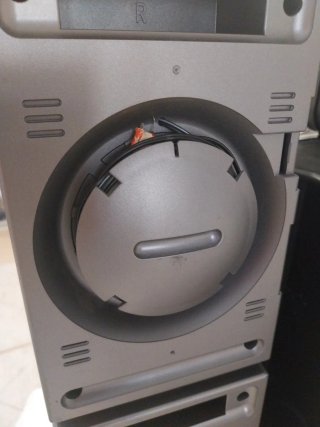 Conjunto de altavoces negros