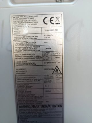 Aire Acondicionado Portátil Comfee Blanco