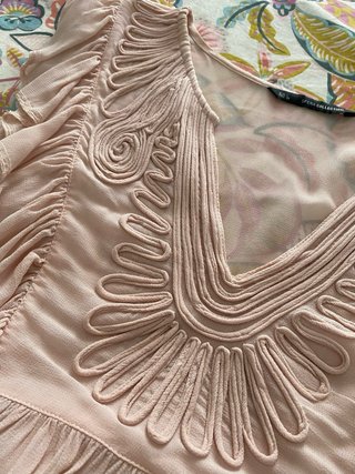 Blusa Sfera Collection Rosa Volantes
