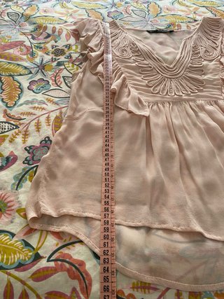 Blusa Sfera Collection Rosa Volantes