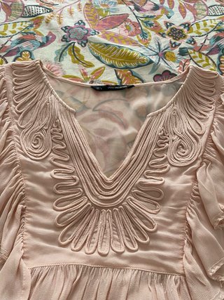 Blusa Sfera Collection Rosa Volantes