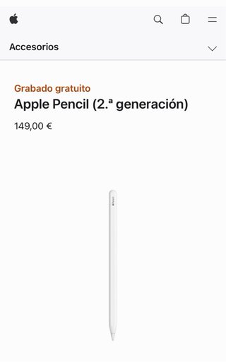 Apple Pencil 2 - Segunda generación - A2051 - iPad