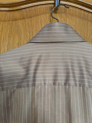 Camisa Eton Talla 40 Rayas Beige
