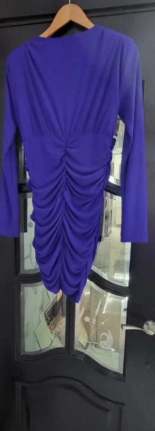 Vestido Zara Morado Talla M Nuevo