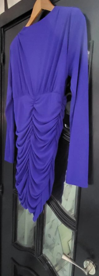 Vestido Zara Morado Talla M Nuevo