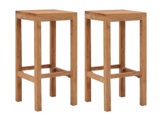 Taburete de Madera Marrón