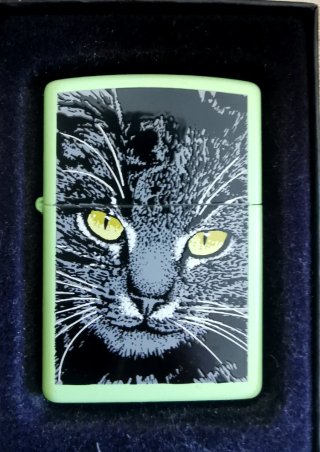 Zippo Gatto Nero Verde Lime 2007