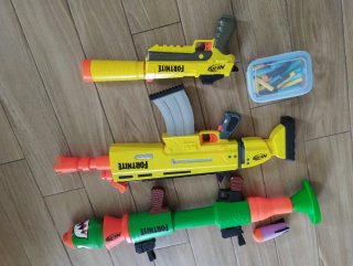 Lote 3 Pistolas Nerf Fortnite