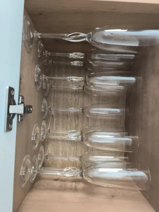 Calice di champagne in cristallo