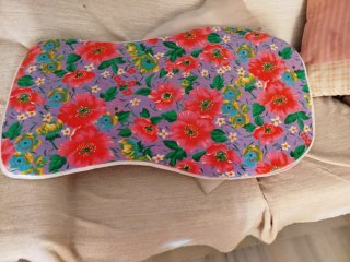 5 Cojines Flores y Rojo para Sillas Jardín