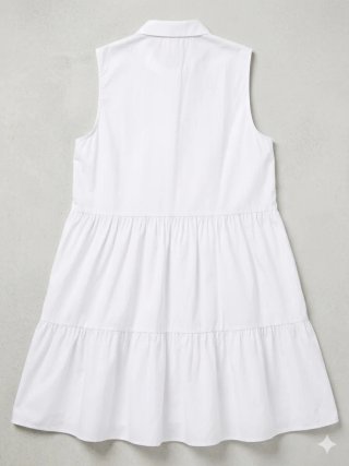 Vestido camisero blanco Stradivarius Talla L
