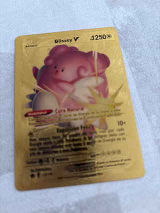 Carta Pokémon Blissey V Dorada 1250 HP