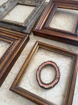 Marcos Vintage Madera y Metal