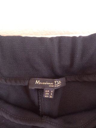 Massimo Dutti Pantalón Mujer Negro