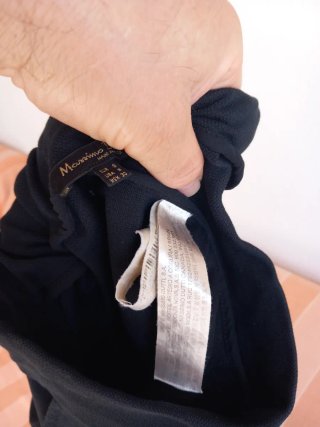 Massimo Dutti Pantalón Mujer Negro