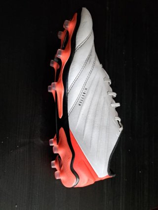 Botas de fútbol Puma King k-Better Blancas/Naranja