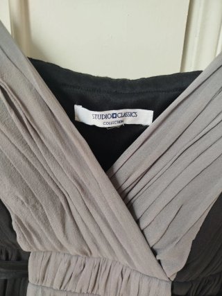 Vestido mujer negro y gris
