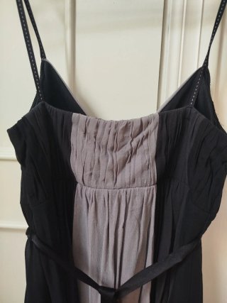 Vestido mujer negro y gris