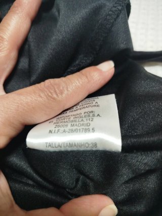 Vestido mujer negro y gris