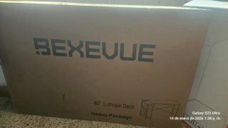 Escritorio en L Bexvue 40 negro