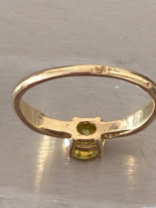 Anillo Oro 18k Diamante Amarillo 0.80 Ct