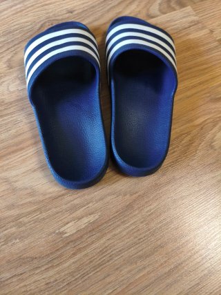 Ciabatte Adidas junior blu e bianche