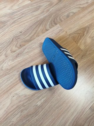 Ciabatte Adidas junior blu e bianche