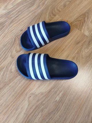 Ciabatte Adidas junior blu e bianche