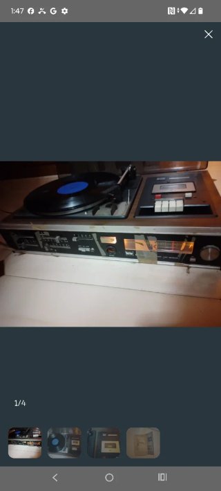 Tocadiscos y Radio Cassette Belter