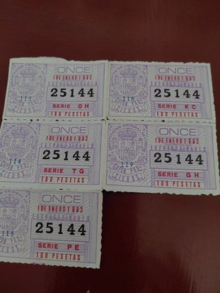 Lotería y ONCE Años 80