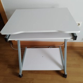 Mesita Ordenador Portátil Blanca