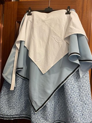 Traje regional Neska azul y blanco