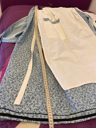 Traje regional Neska azul y blanco