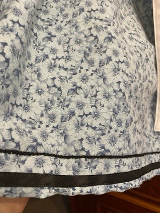 Traje regional Neska azul y blanco