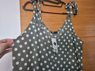 Mono verano lunares verde mujer talla XL