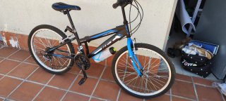 Bicicleta 24 Negra y Azul
